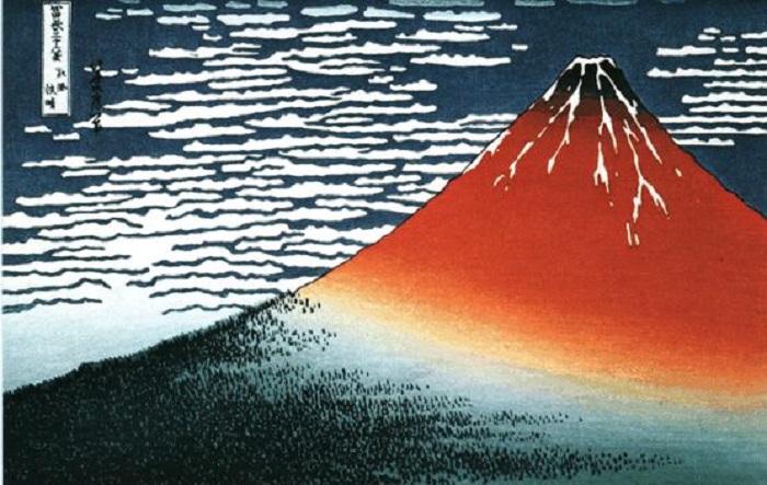Кацусика Хокусай, «Южный ветер, ясный день».(1832).