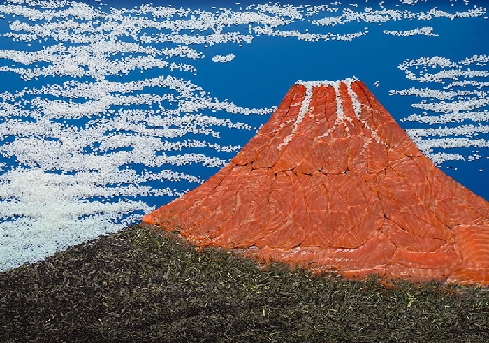 Кацусика Хокусай, «Южный ветер, ясный день».  Художественный проект от Татьяны Шкондиной.