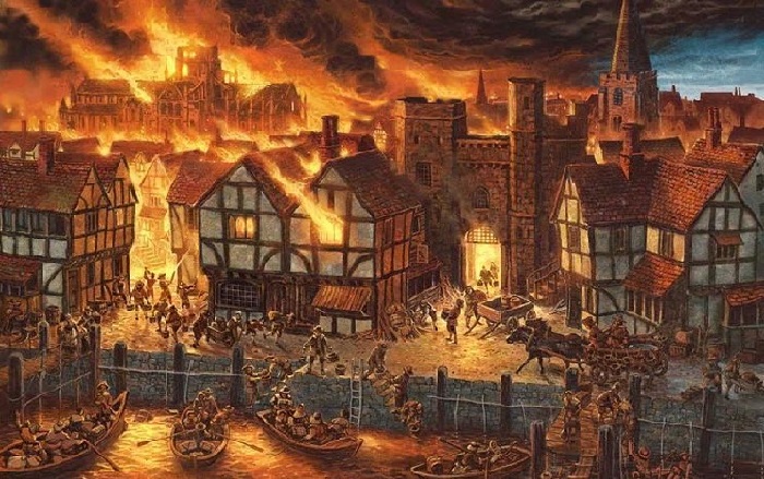Лондонский пожар бушевал четыре дня.