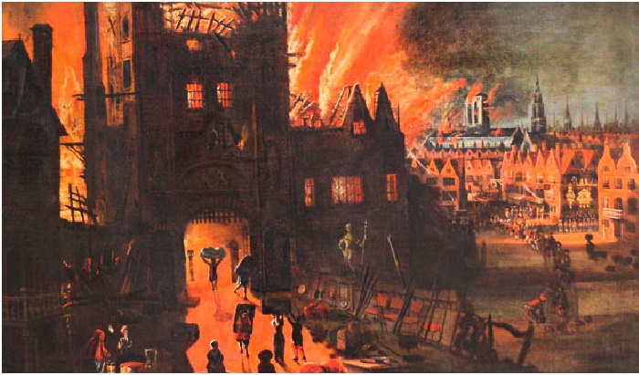 Великий лондонский пожар 1666 года.