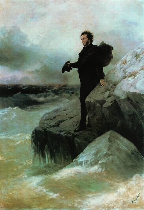“Прощание Пушкина с морем”. Автор. И.К.Айвазовский.
