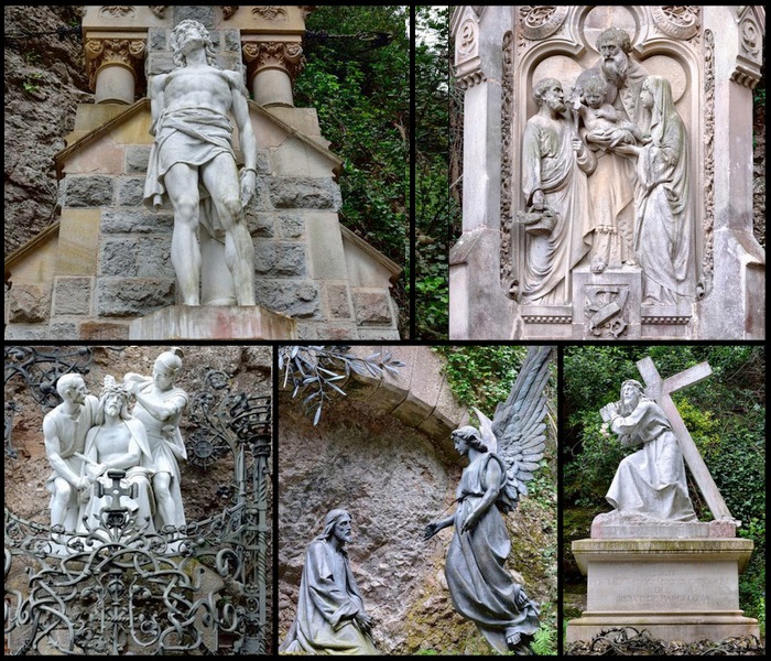  Путь Христов. 14 событийных скульптур крестного восхождения Иисуса на Голгофу. Монастырь Монсеррат.