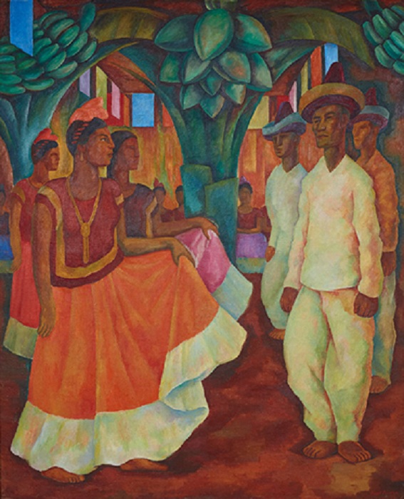 «Танец в Теуантепеке». Автор: Диего Ривера.
