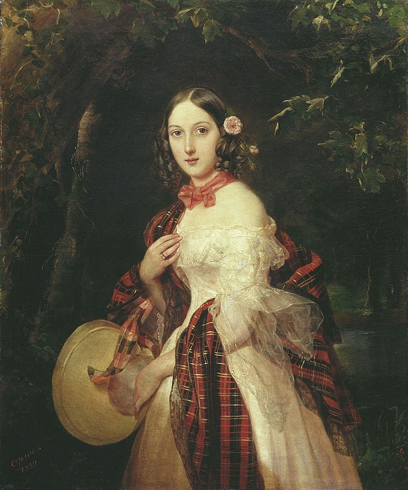 «Портрет Марии Аркадьевны Бек». (1839 год). Третьяковская галерея. Автор: П. Орлов.
