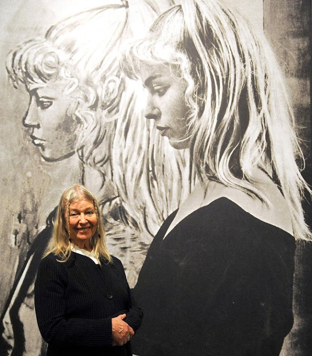80-летняя Сильветт Давид на выставке в Бремене весной 2014. 