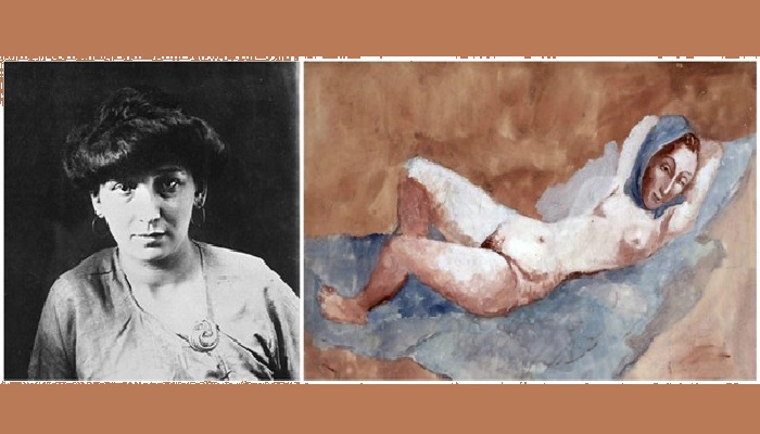  «Лежащая обнажённая» (1906). / Фернанда Оливье. 
