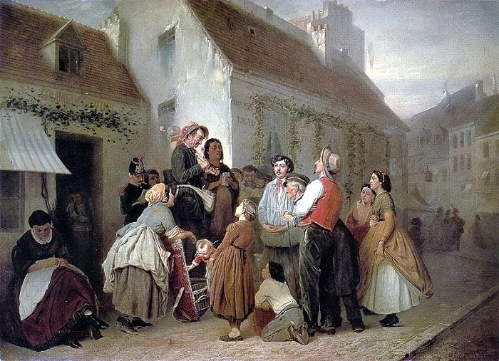  Продавец песенников. (1864). Автор: В.Перов.