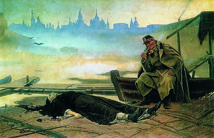 Утопленница (1867). Автор: В.Перов.