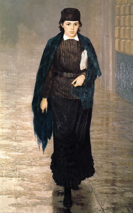 «Курсистка».(1880 год). Автор: Н. Ярошенко.