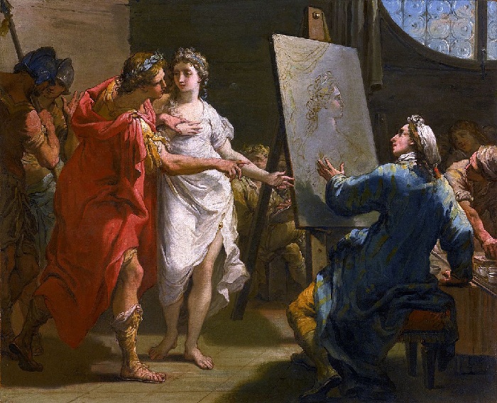Александр Великий отдает Кампаспу Апеллесу. (1793). Автор: Гаэтано Гандольфи.
