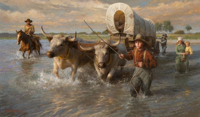 «В брод через реку». Автор: Morgan Weistling.