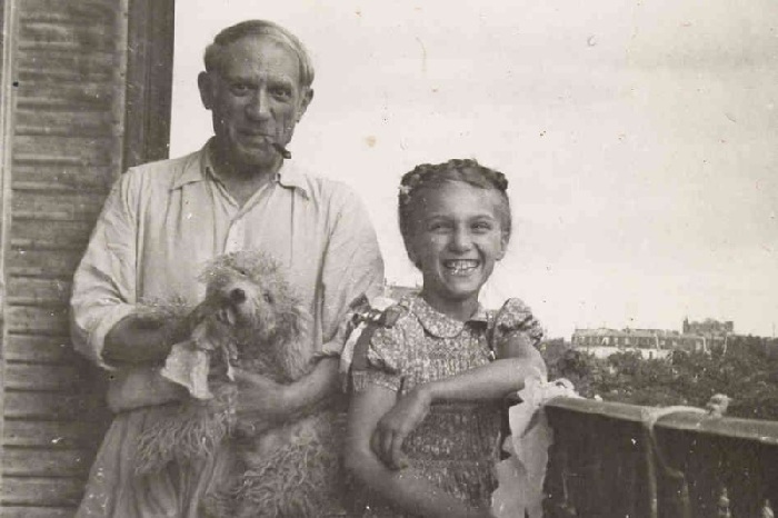 Пикассо с дочерью Майей, ок. 1944.  Автор: Пабло Пикассо.