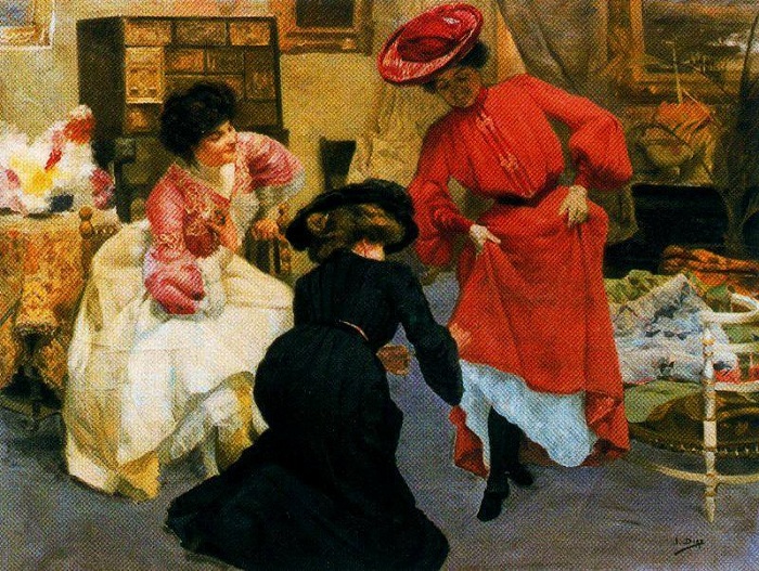 «Портниха». (1902 - 1905 г.г.). Автор: Сальвадор Диас Игнасио Руис де Олано.
