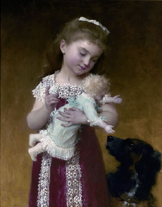 «Девочка и кукла». Автор: Эмиль Мунье.