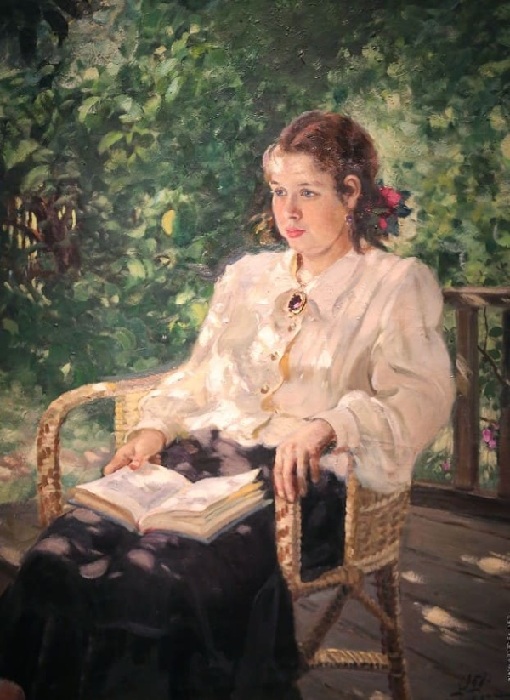 «Портрет дочери». Автор: А. Герасимов.