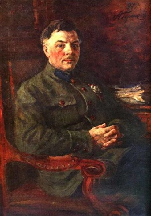 «Портрет К.Е. Ворошилова». Автор: А. Герасимов.