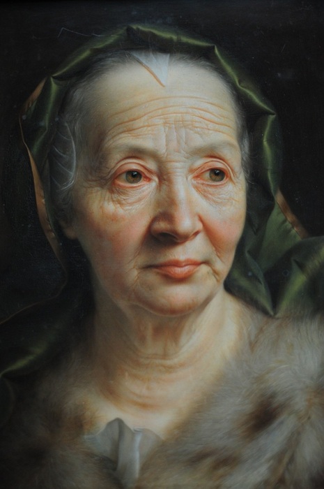 «Портрет пожилой женщины в зеленом шарфе». Автор: Кристиан Сейболд.