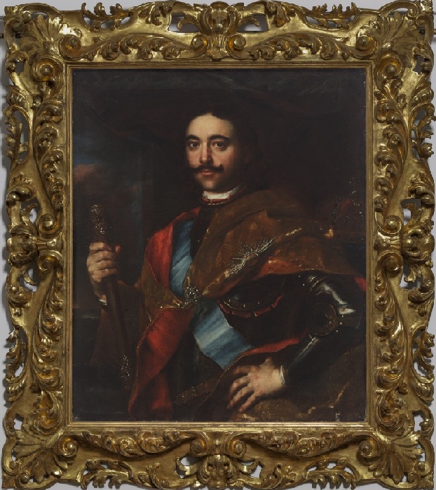 Портрет Петра I с короной.