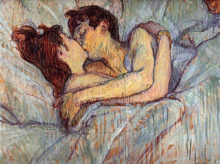 «Поцелуй». Автор: Анри де Тулуз-Лотрек