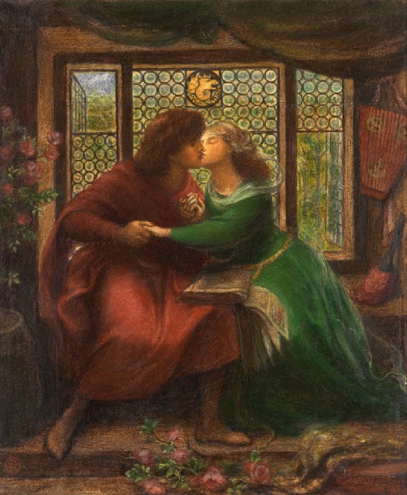  «Паоло и Франческа да Римини» (1867 год). Автор: Данте Габриэль Россетти.