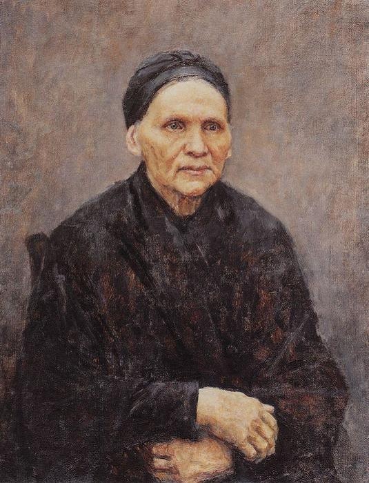 Прасковья Федоровна Сурикова. (1887). Автор: В.И.Суриков.