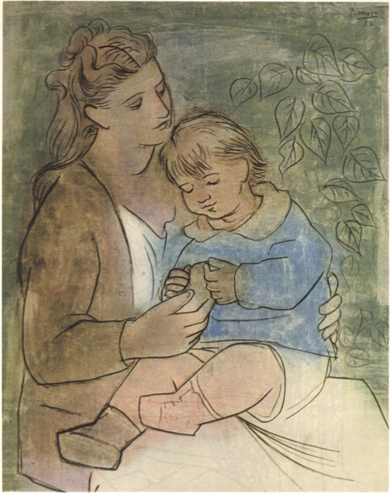  Мать и дитя. 1922. Автор Пабло Пикассо. 