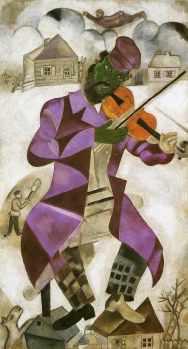 «Зеленый скрипач». (1923-24 гг). Автор: Марк Шагал.