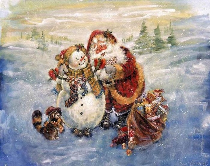 Рождественские иллюстрации от Стюарта Шервуда.