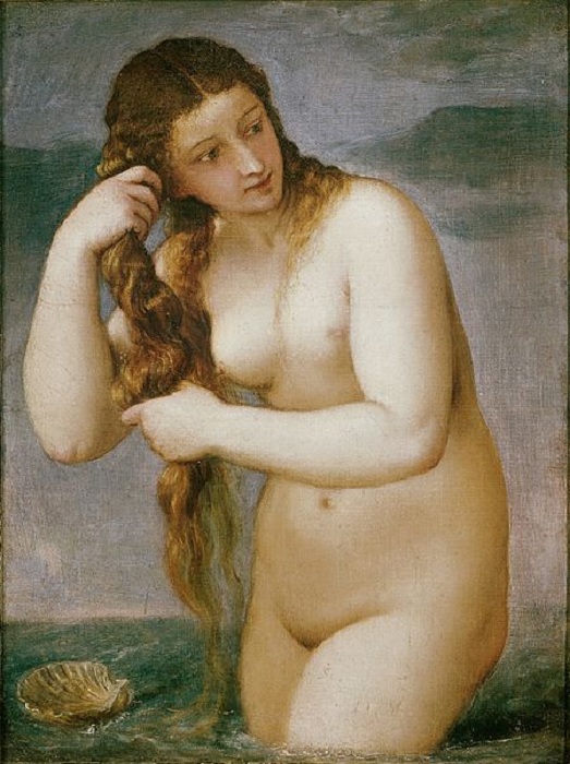 «Венера Анадиомена». (около 1520). Автор: Тициан Вечеллио. 
