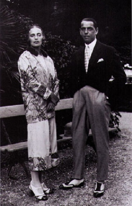 Тамара с мужем Тадеушем Лемпицки.