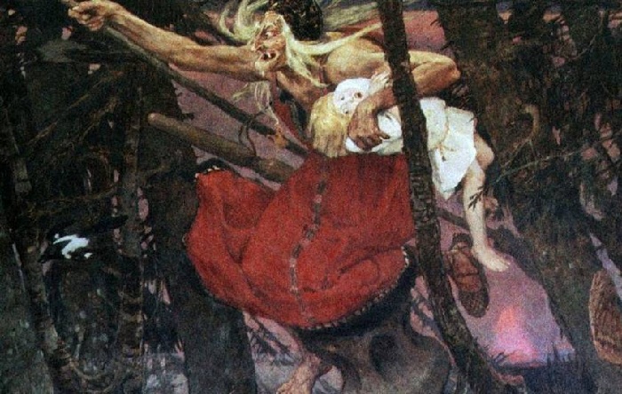 Баба Яга. (1917 год) Автор: Виктор Васнецов.