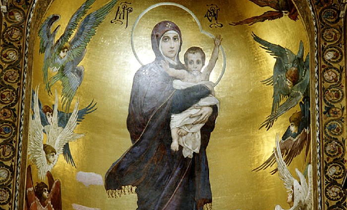 Икона во Владимирском соборе в Киеве. Автор: Виктор Васнецов. 