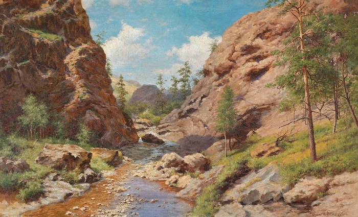 «В горах Крыма». (1902г). Автор: Иван Вельц.