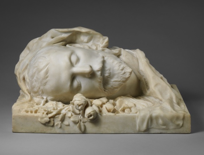 Сара Бернар «Погребальный портрет Жака Дамала». (1889 год).