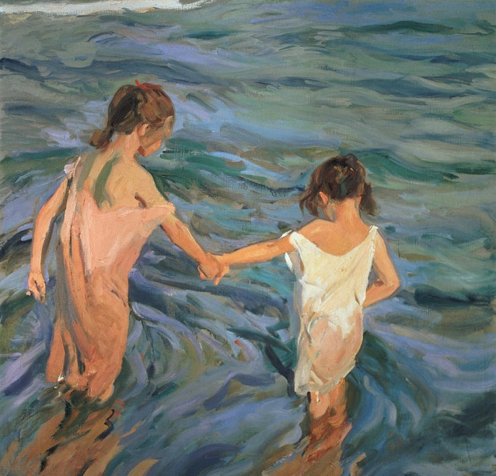  «Дети в море». (1909 год). Автор: Хоакин Соролья-и-Бастида.