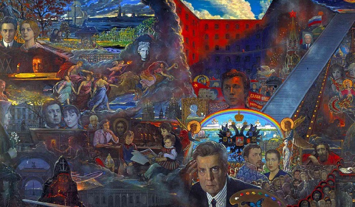 Полотно «Моя жизнь» (1994). Автор: И.С.Глазунов