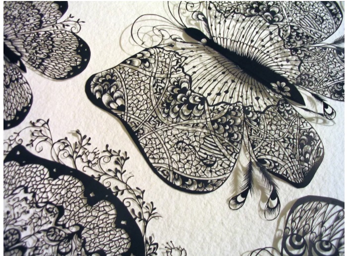 Бумажные кружева от Хины Аоямы в жанре paper art.