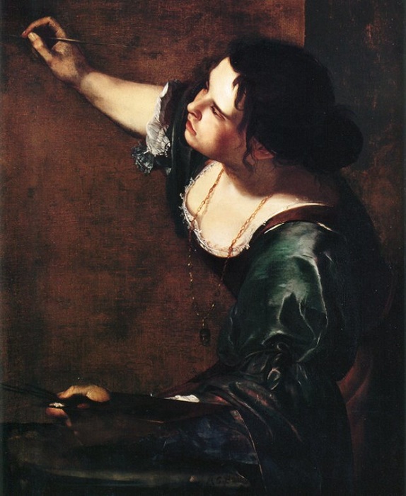 Автопортрет как аллегория живописи. (1630). Автор: Артемизия Джентилески. 