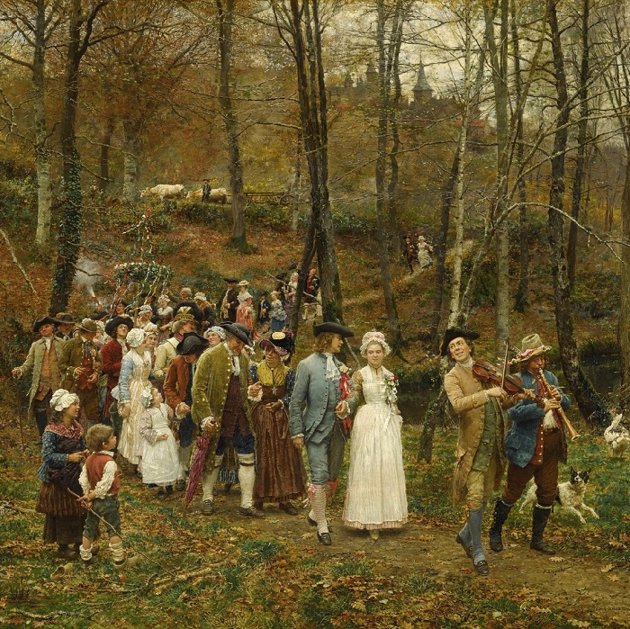 «Свадебная процессия». (1879 год). Автор: Фирмен-Жирар.