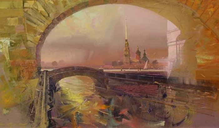 Эрмитажный мост. Автор: Сергей Сиделев. 