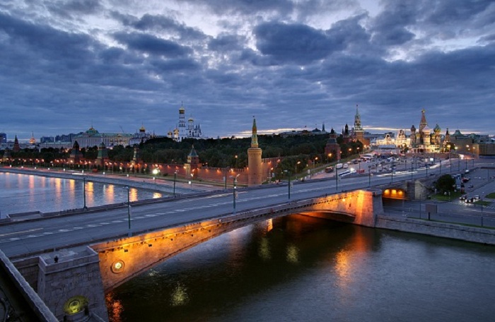 Фото. Современный Москворецкий мост.