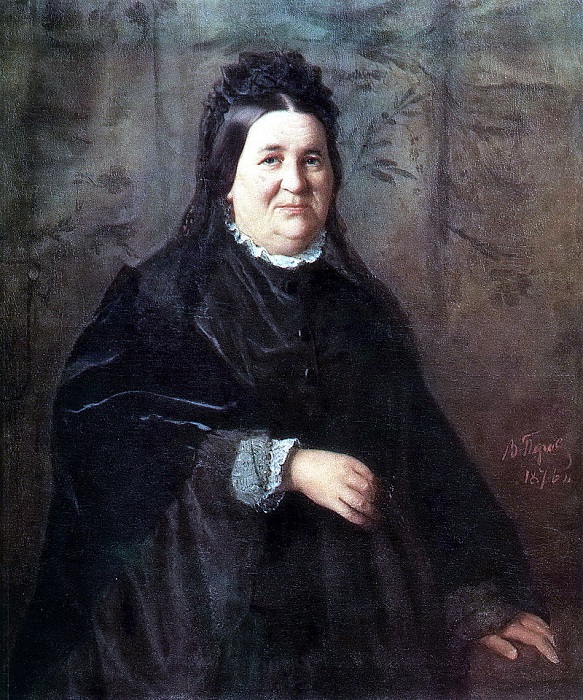 Портрет А. И. Криденер, матери художника (1876). Автор: В.Перов.