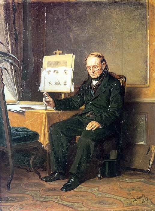 Учитель рисования. (1867). Автор: В.Перов.