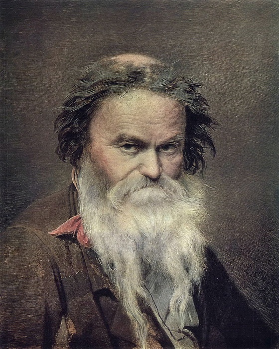 Фомушка-сыч. (1868). Государственная Третьяковская галерея. Автор: В.Перов.