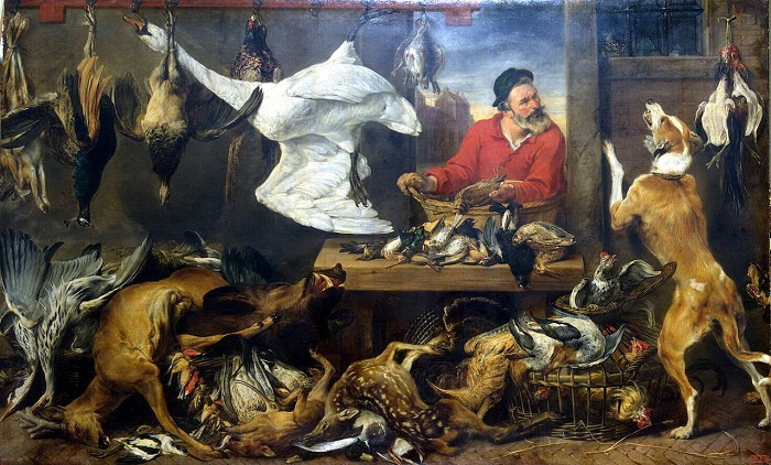 «Лавка дичи». (совместно с Яном Вильденсом). (между 1618 и 1621). (С.-Петербург, Эрмитаж). Автор: Франс Снейдерс.