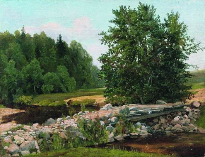 «Мостик через речку. Летний день» 1890-е