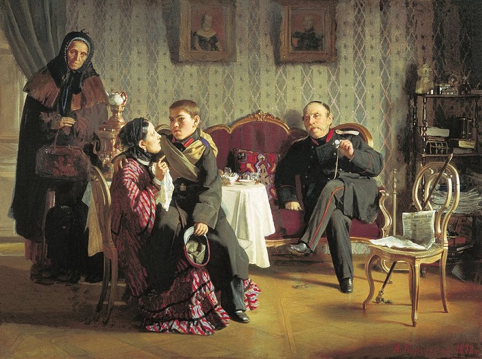 «Разлука (1872)». Автор: А.И.Корзухин.