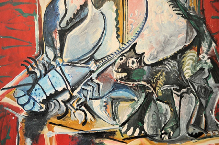 «Кошка и омар». (1965). Автор: Пабло Пикассо.