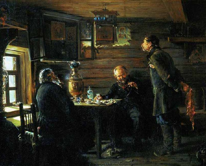 Любители соловьев. (1872-1873). Государственная Третьяковская галерея.