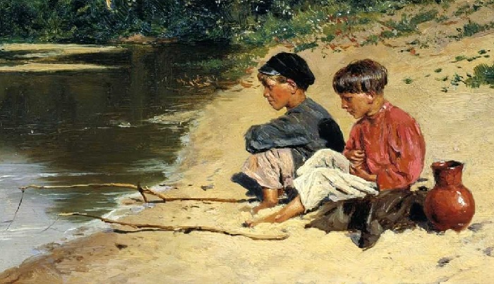 «Рыбачки». (1886). Краснодарский краевой художественный музей. 